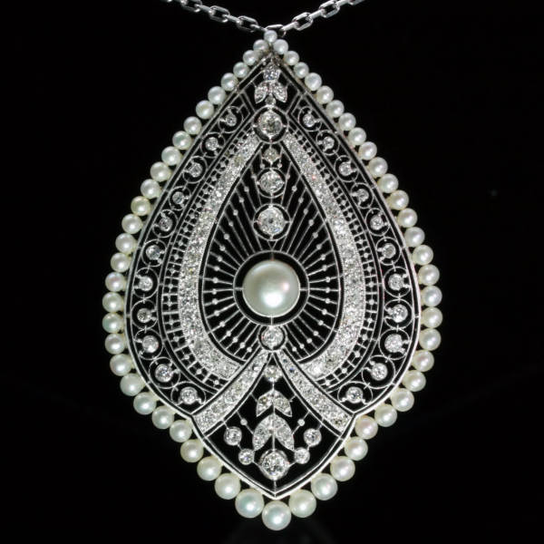 Antique jewelry with the color white from $15,000 and up