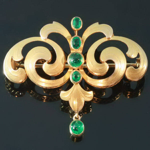 Antique jewelry with color green up to $5,000
