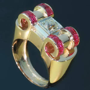 Antique jewelry with color red up to $5,000
