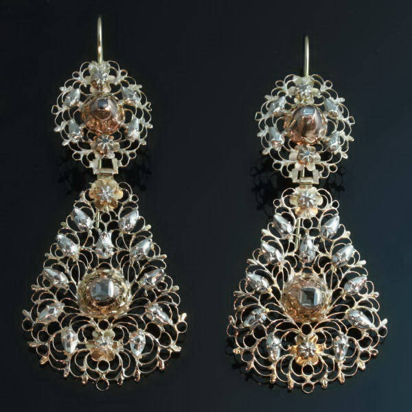 Antique earrings between $2000 and $7000