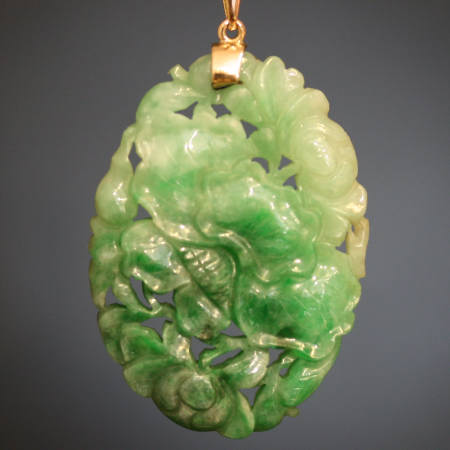 Antique jewelry with color green