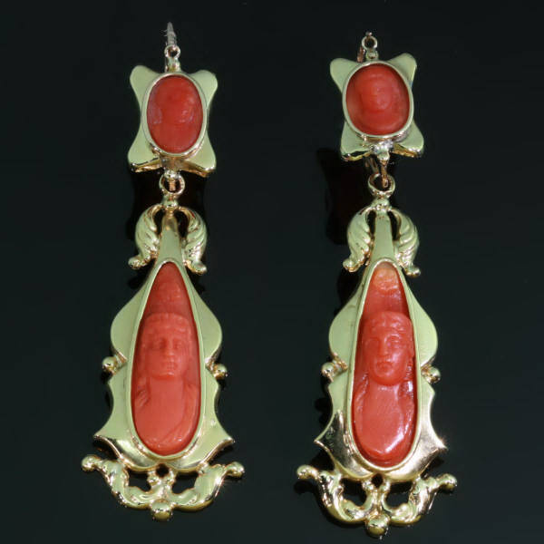 Antique Victorian earrings between $500 and $1500