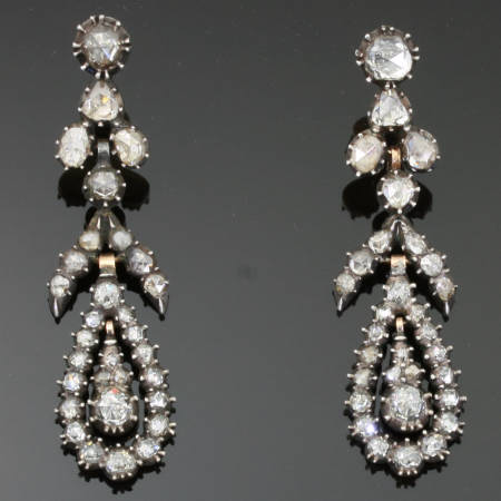 Antique earrings between $2500 and $7000