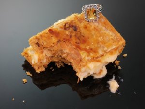 Click here to see the diamond estate ring with big imperial topaz from the antique jewelry collection of www.adin.be