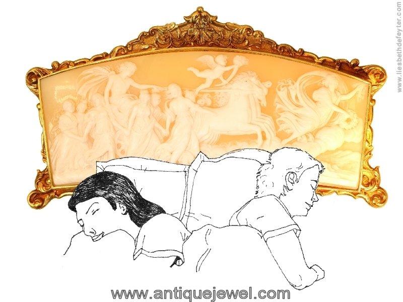 Click the picture to get to see this Superb French Baroque cameo in gold mounting. A true collectors item!