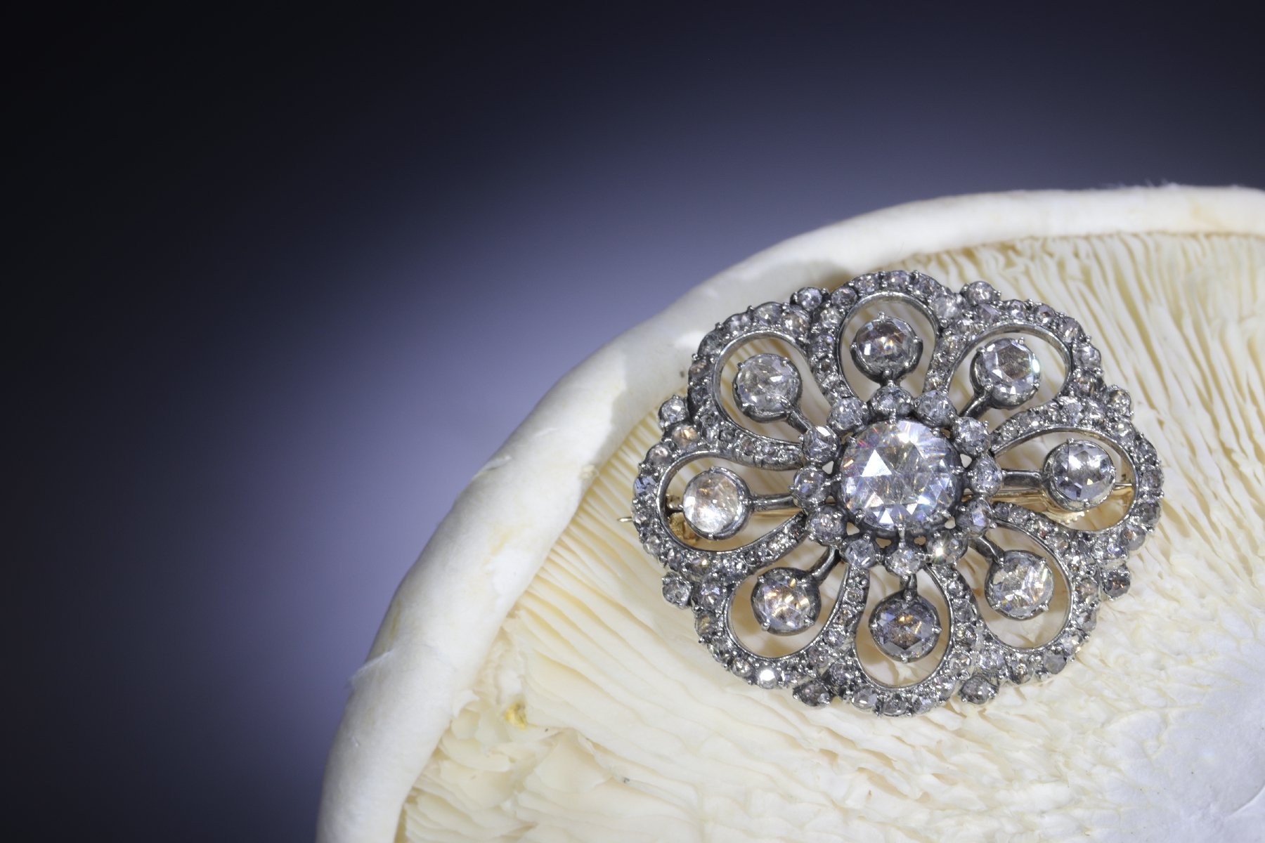 Click the picture to get to see this Typical Dutch antique rose cut diamond jewel brooch.